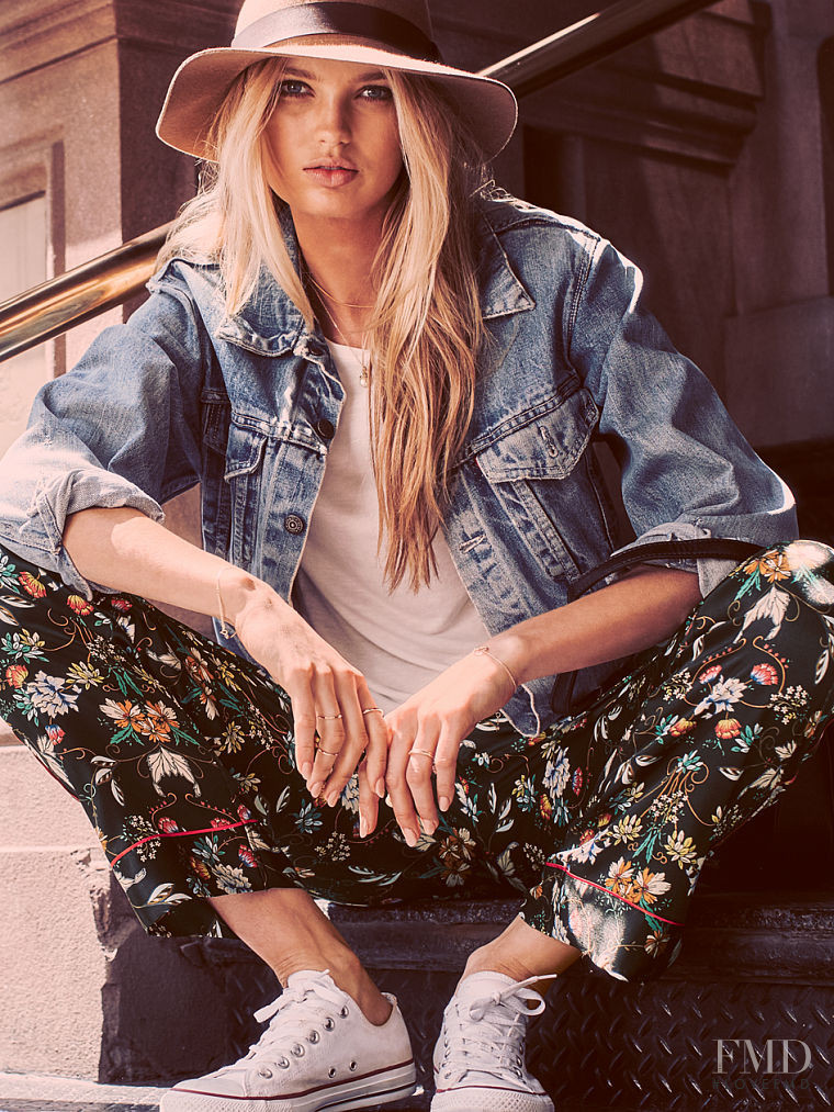 Romee Strijd featured in  the Victoria\'s Secret Sleepwear catalogue for Spring/Summer 2016