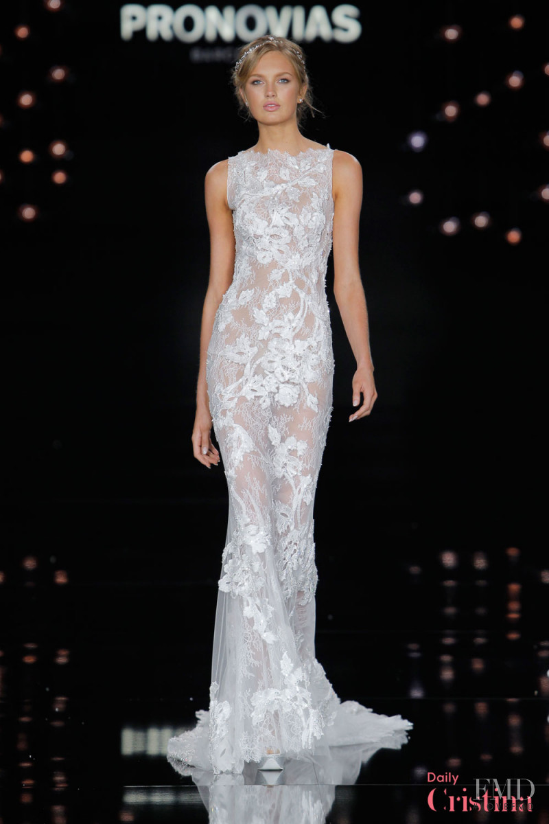 Romee Strijd featured in  the Pronovias fashion show for Autumn/Winter 2016