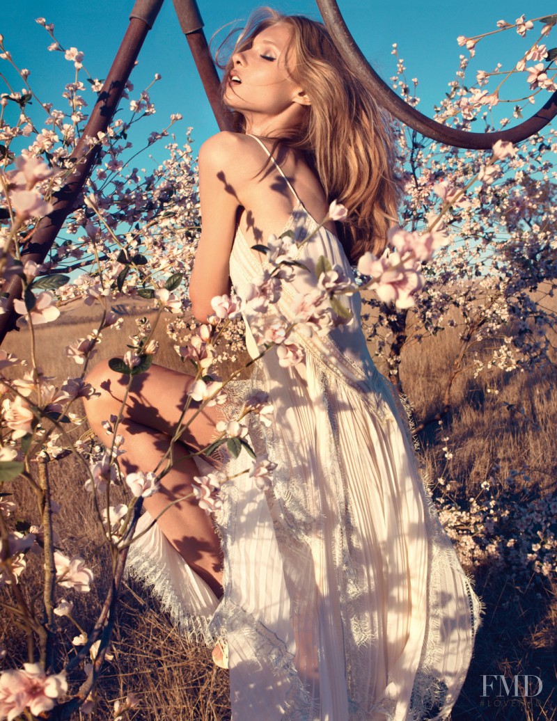 Anna Selezneva featured in  the Blumarine advertisement for Spring/Summer 2013