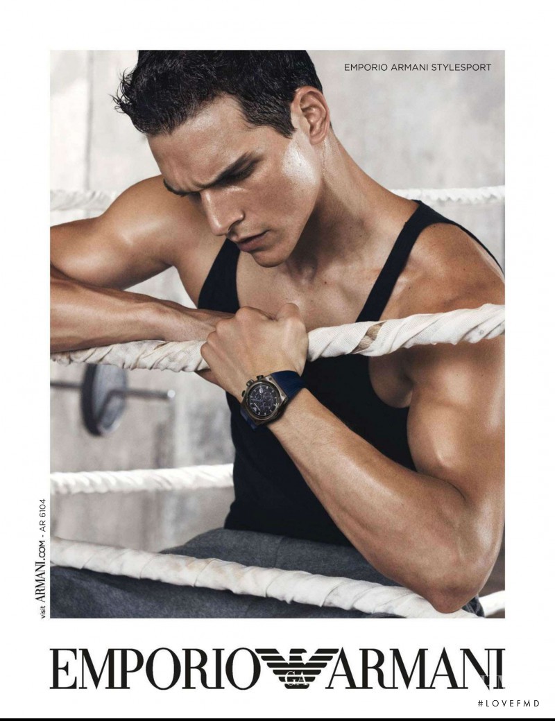 Alexandre Cunha featured in  the Emporio Armani Stylesport advertisement for Spring/Summer 2013