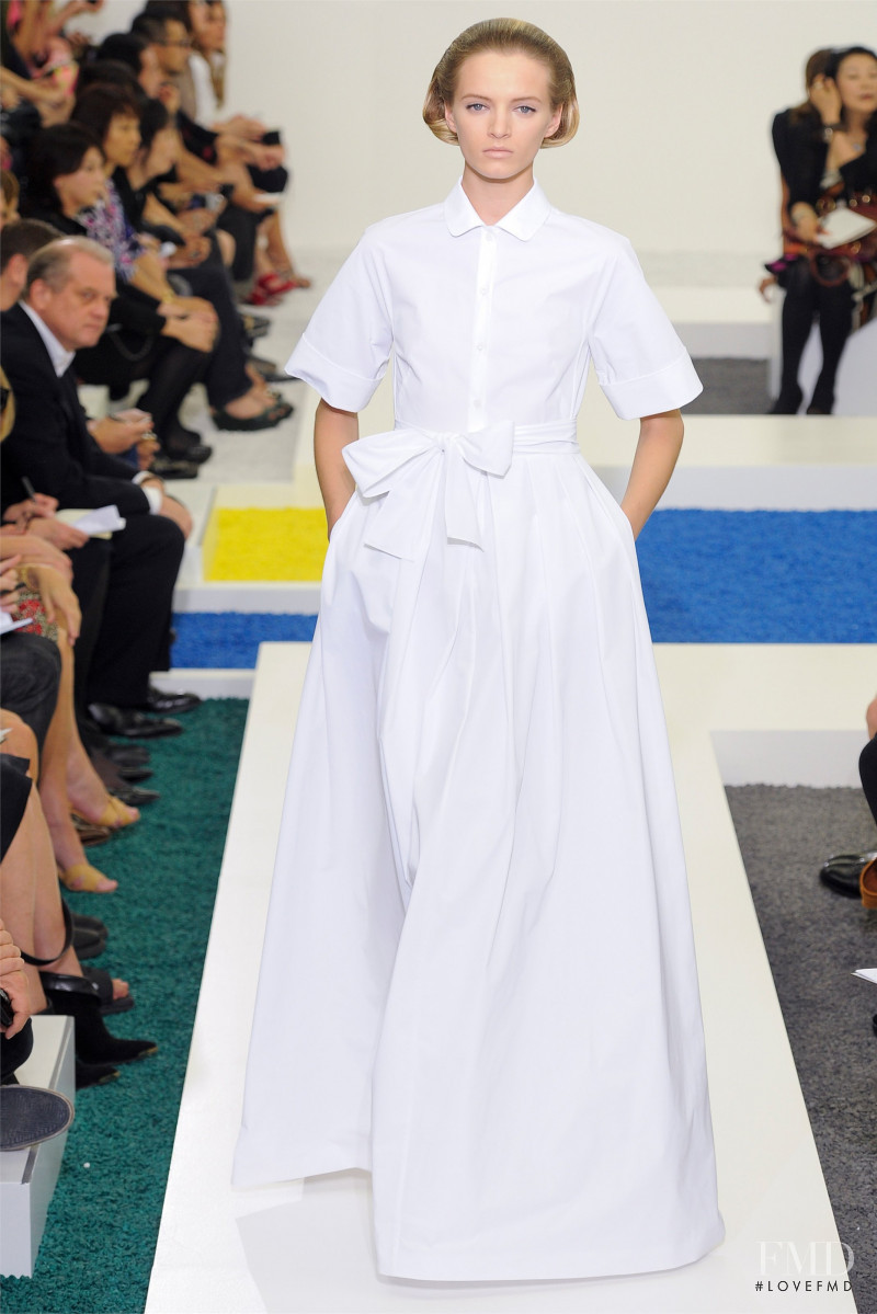 Daria Strokous featured in  the Jil Sander fashion show for Spring/Summer 2012