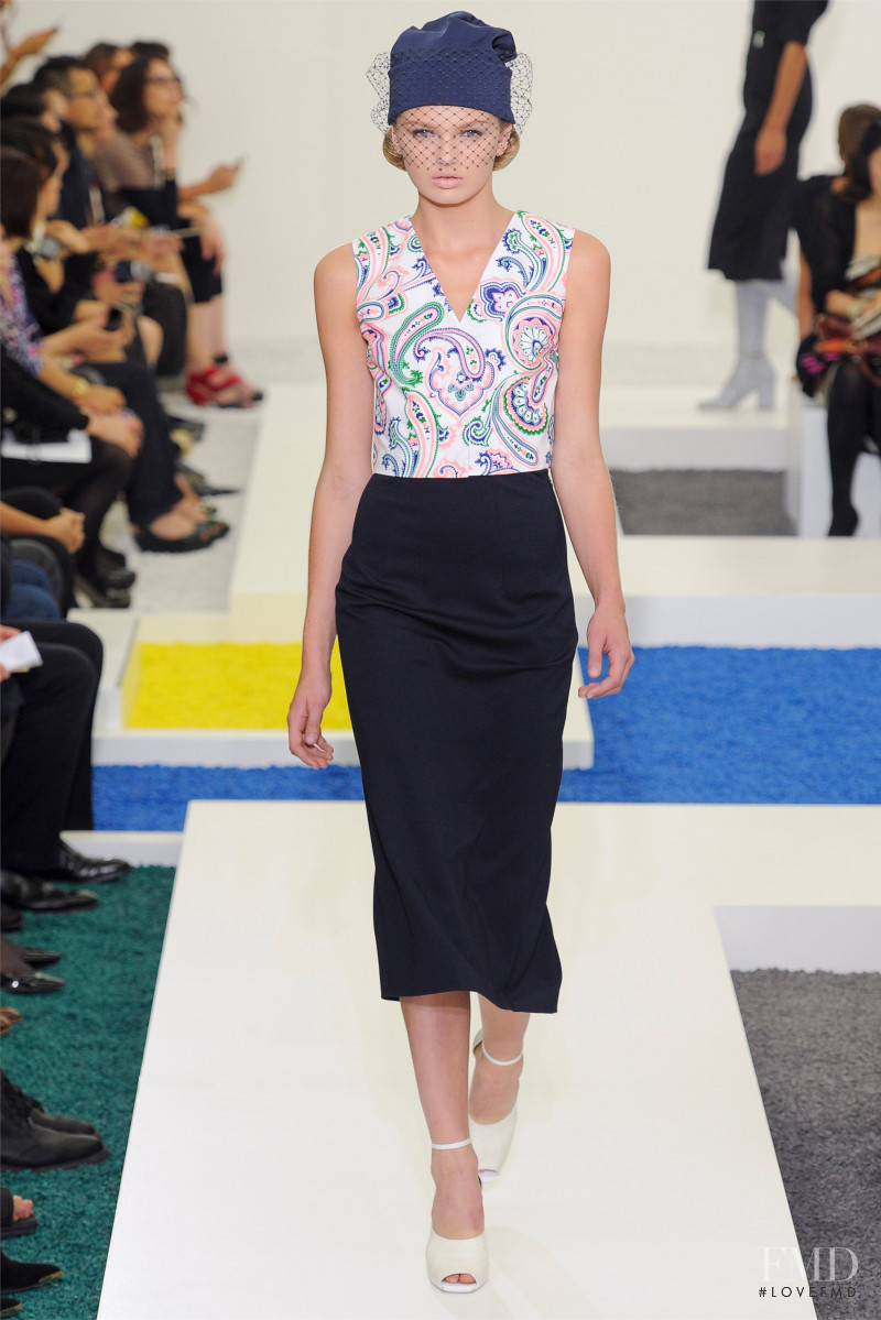 Romee Strijd featured in  the Jil Sander fashion show for Spring/Summer 2012