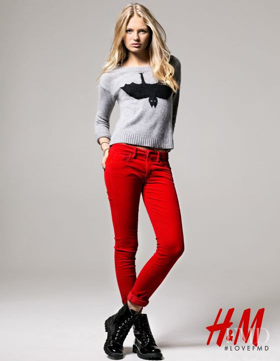 Romee Strijd featured in  the H&M Divided catalogue for Fall 2012