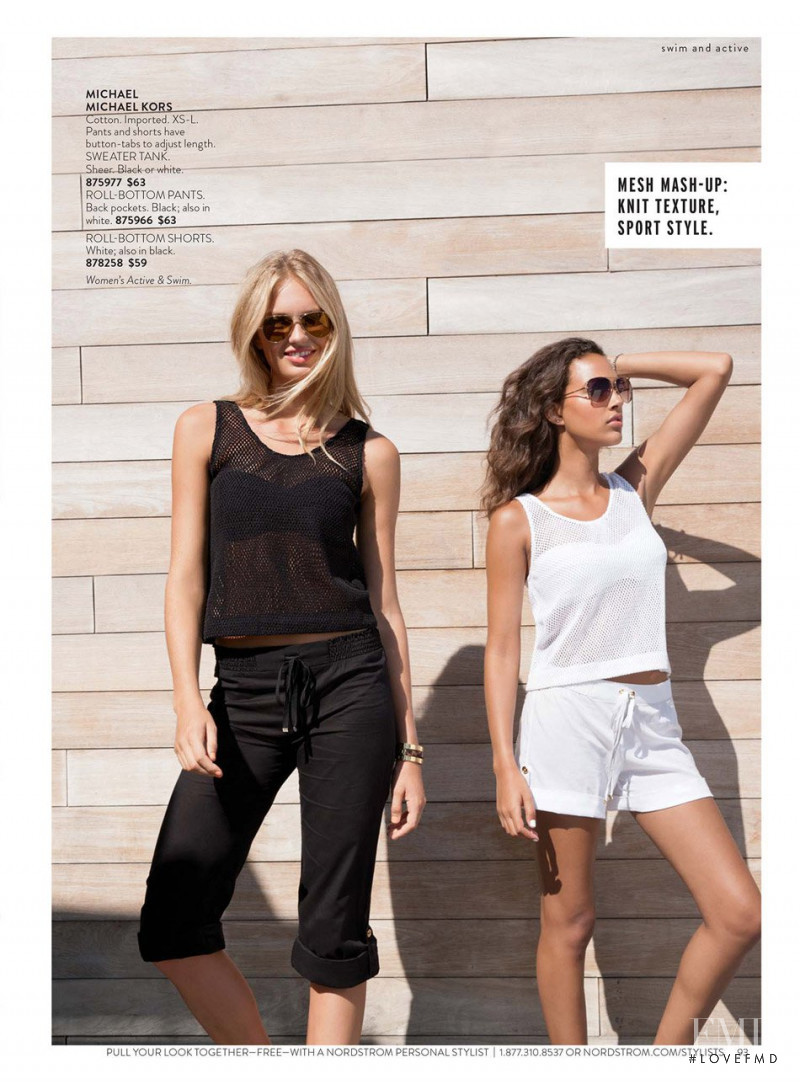 Romee Strijd featured in  the Nordstrom catalogue for Spring/Summer 2015