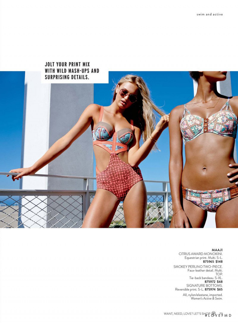 Romee Strijd featured in  the Nordstrom catalogue for Spring/Summer 2015