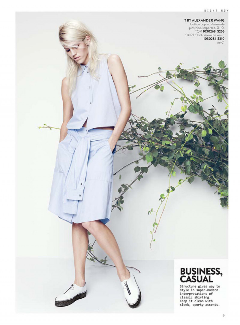 Devon Windsor featured in  the Nordstrom catalogue for Spring/Summer 2015