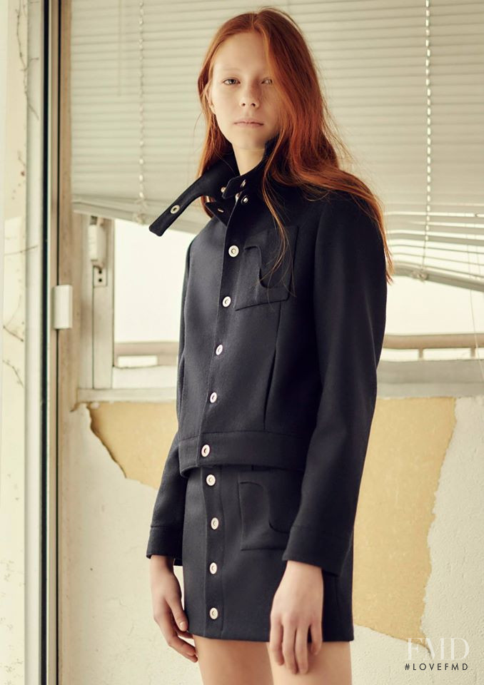 Manon Thiery featured in  the Coperni lookbook for Spring/Summer 2015