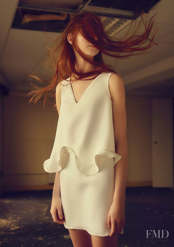 Manon Thiery featured in  the Coperni lookbook for Spring/Summer 2015