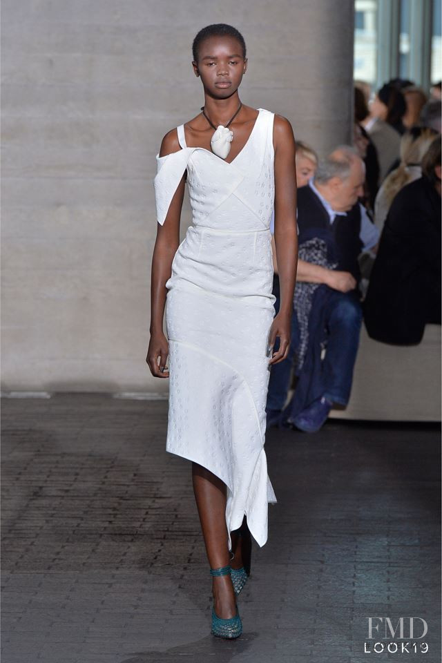 Akiima Ajak featured in  the Roland Mouret fashion show for Spring/Summer 2018