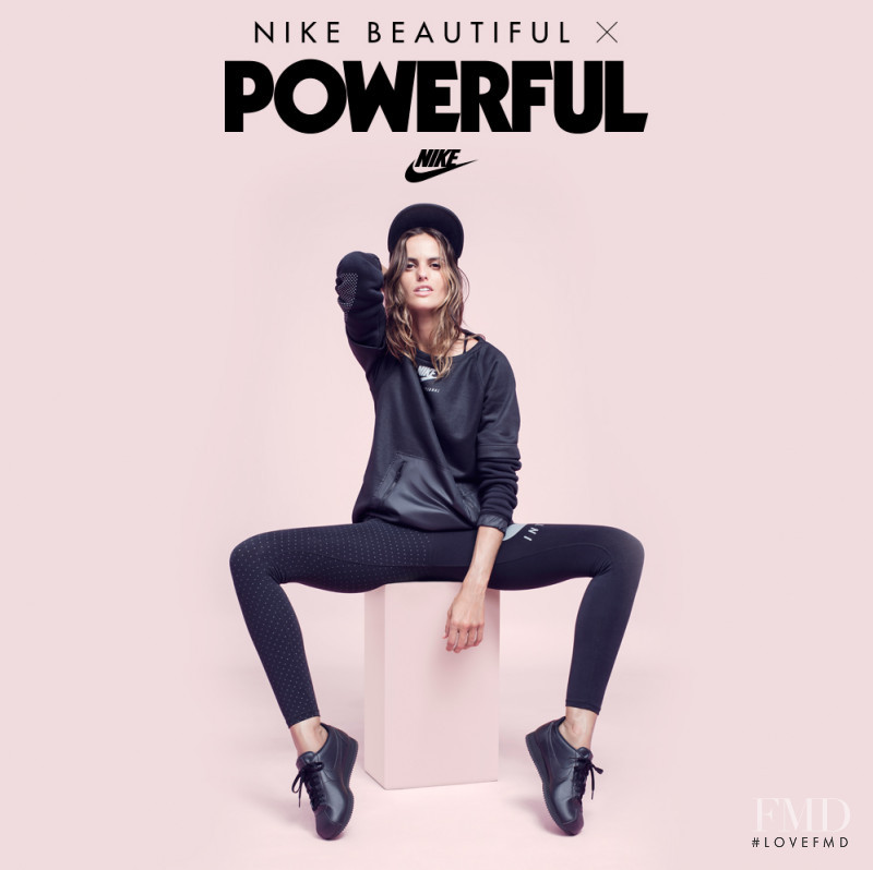 Izabel Goulart featured in  the Nike advertisement for Autumn/Winter 2016