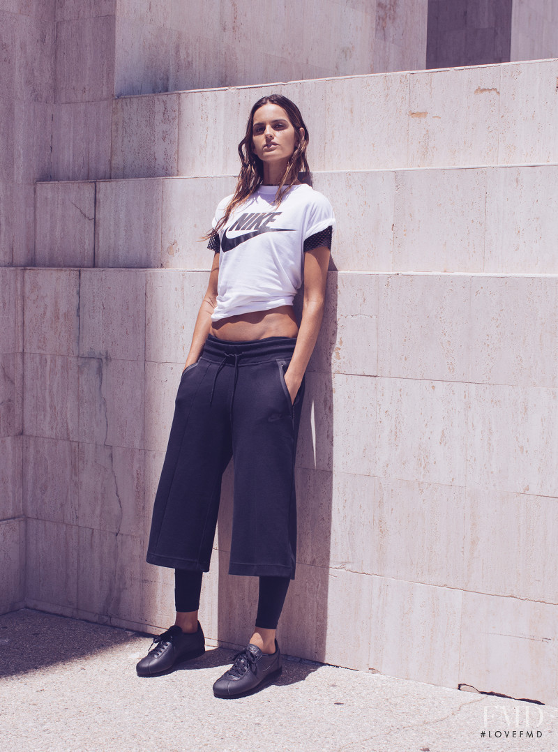 Izabel Goulart featured in  the Nike advertisement for Autumn/Winter 2016