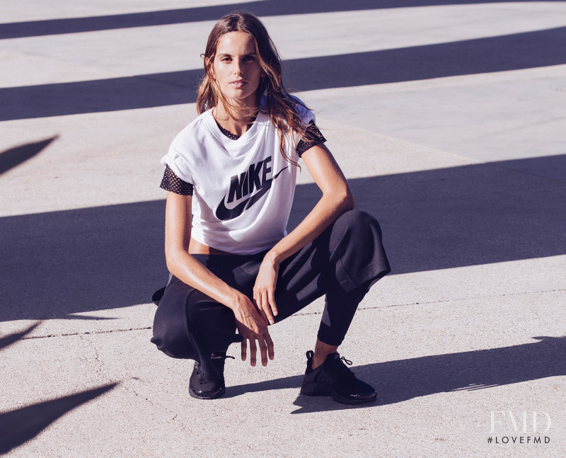 Izabel Goulart featured in  the Nike advertisement for Autumn/Winter 2016