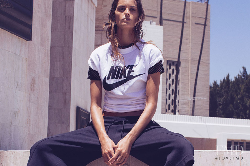 Izabel Goulart featured in  the Nike advertisement for Autumn/Winter 2016