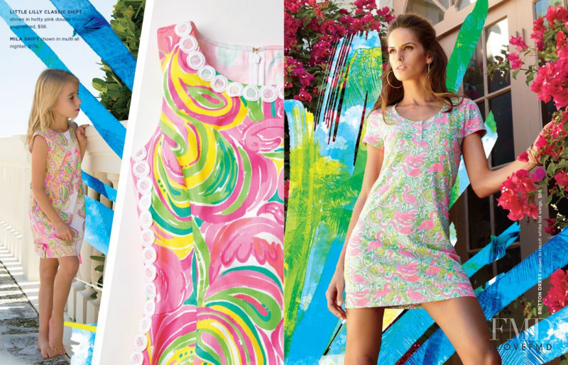 Izabel Goulart featured in  the Lilly Pulitzer catalogue for Spring 2015