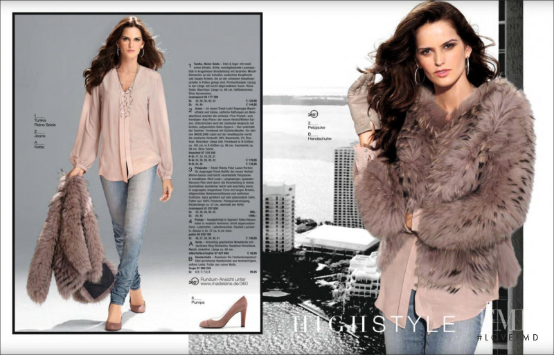 Izabel Goulart featured in  the Madeleine catalogue for Autumn/Winter 2014