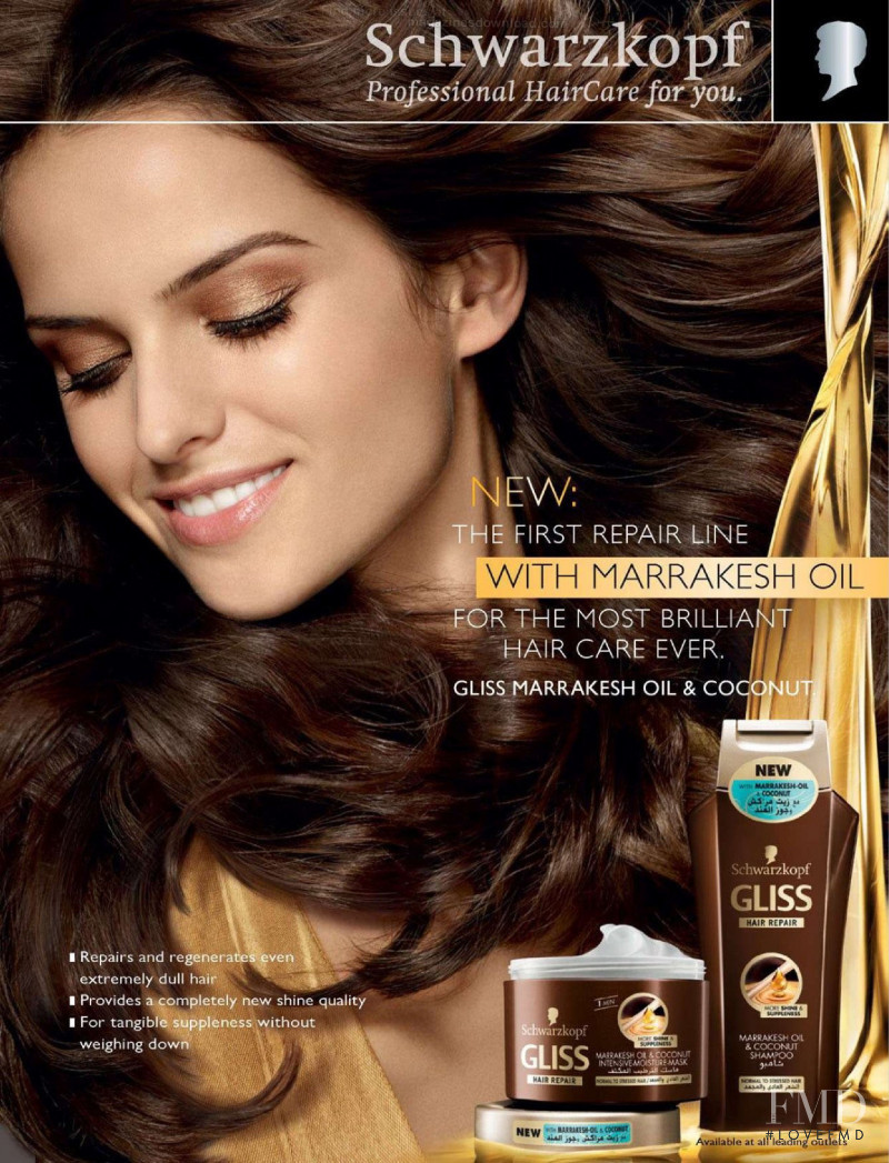 Izabel Goulart featured in  the Schwarzkopf advertisement for Spring/Summer 2012