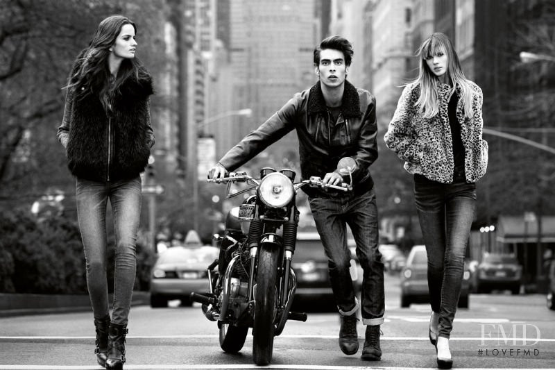 Anne Vyalitsyna featured in  the DKNY Jeans advertisement for Autumn/Winter 2011