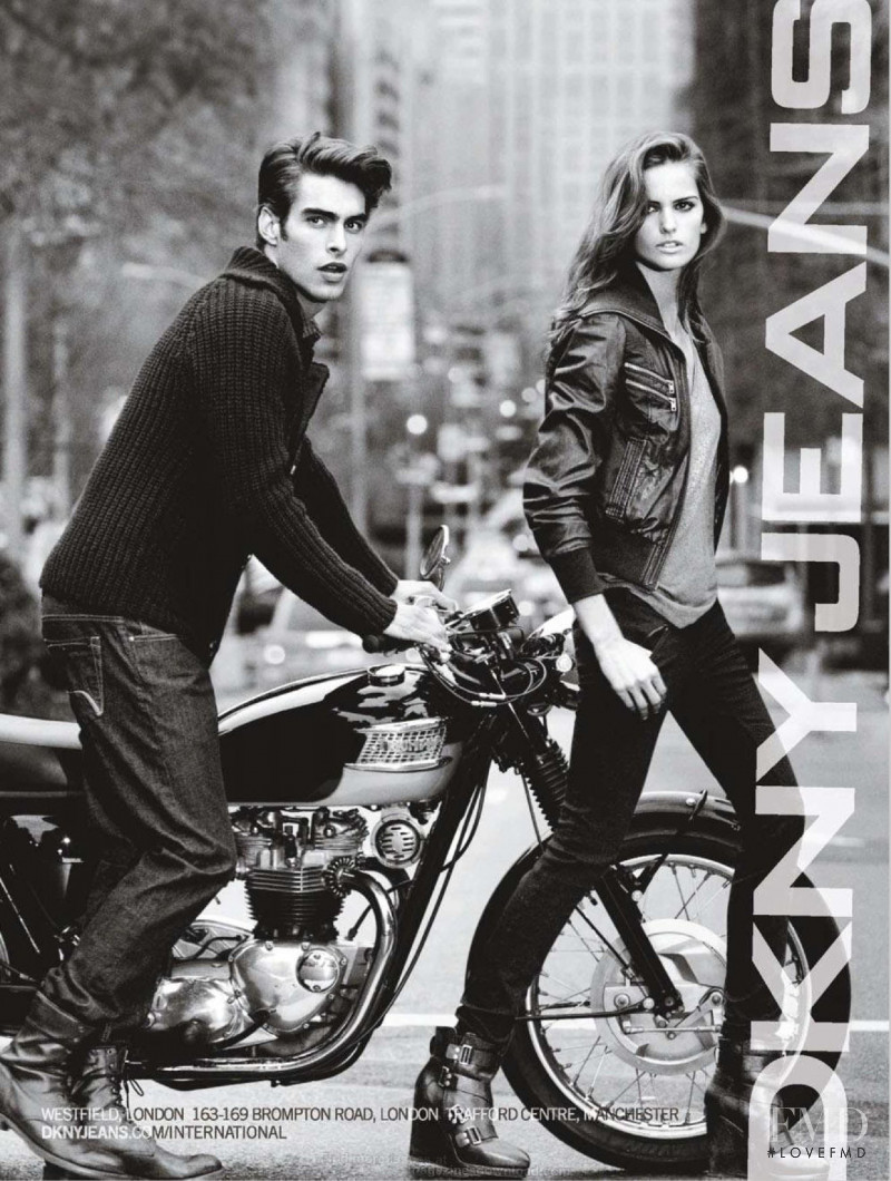 Izabel Goulart featured in  the DKNY Jeans advertisement for Autumn/Winter 2011