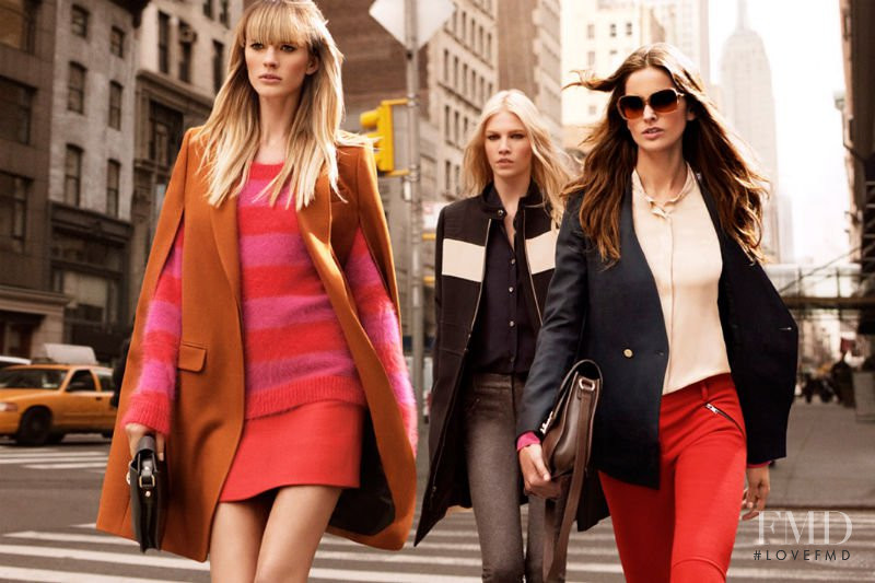 Aline Weber featured in  the DKNY advertisement for Autumn/Winter 2011