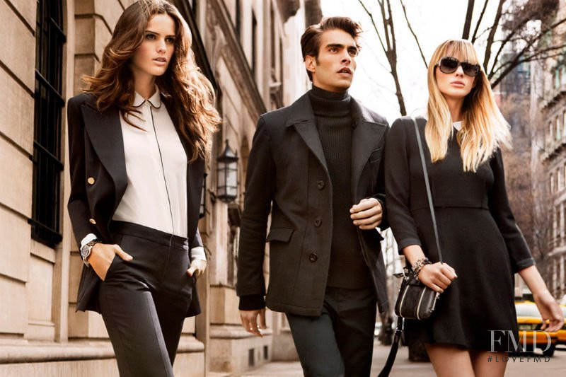 Anne Vyalitsyna featured in  the DKNY advertisement for Autumn/Winter 2011