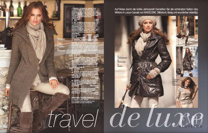 Irina Shayk featured in  the Madeleine catalogue for Winter 2011