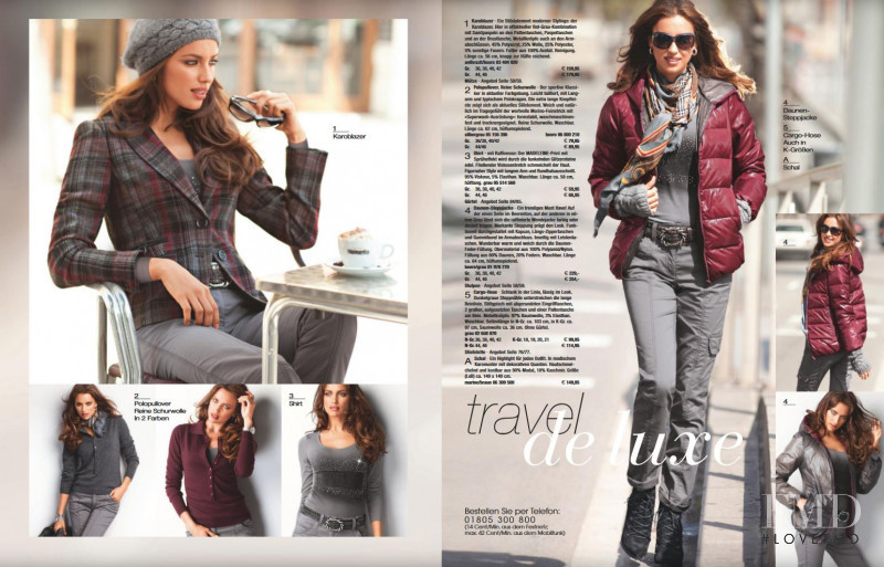 Irina Shayk featured in  the Madeleine catalogue for Winter 2011