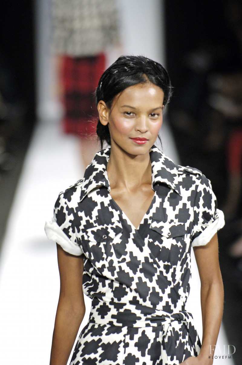 Liya Kebede featured in  the Diane Von Furstenberg fashion show for Autumn/Winter 2006