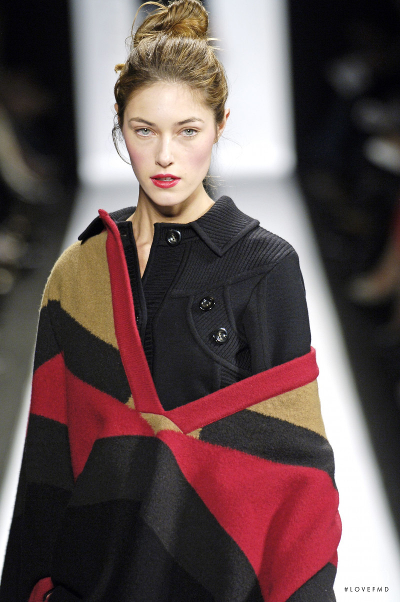 Nadejda Savcova featured in  the Diane Von Furstenberg fashion show for Autumn/Winter 2006