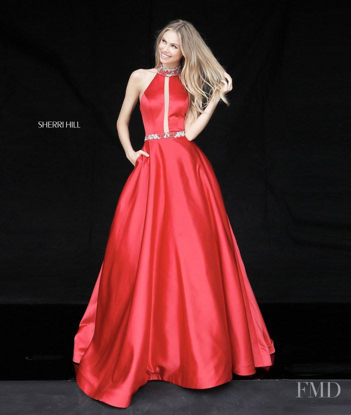 Scarlett Leithold featured in  the Sherri Hill catalogue for Winter 2017