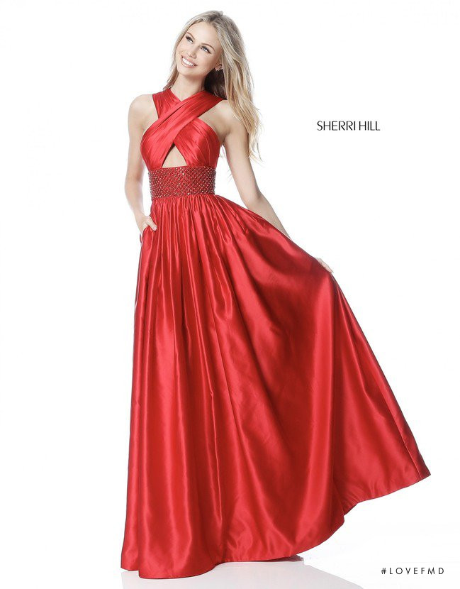 Scarlett Leithold featured in  the Sherri Hill catalogue for Winter 2017