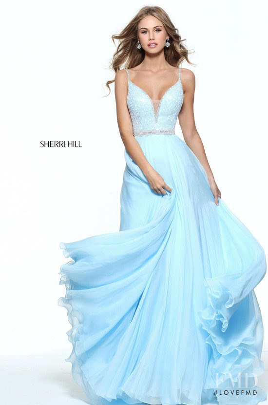 Scarlett Leithold featured in  the Sherri Hill catalogue for Winter 2017