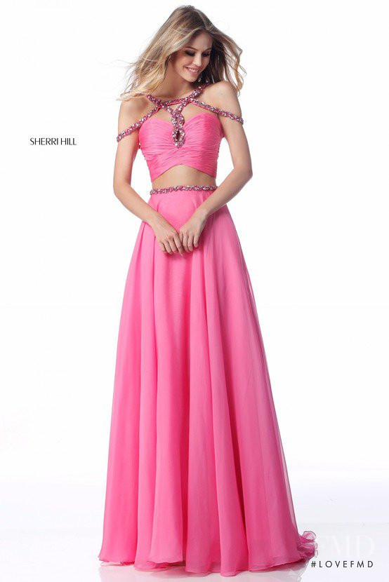 Scarlett Leithold featured in  the Sherri Hill catalogue for Winter 2017