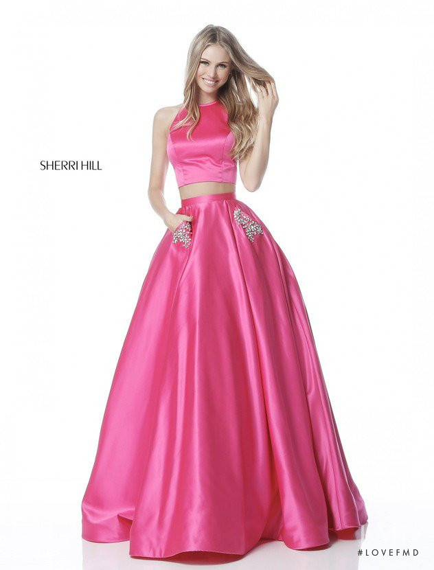 Scarlett Leithold featured in  the Sherri Hill catalogue for Winter 2017