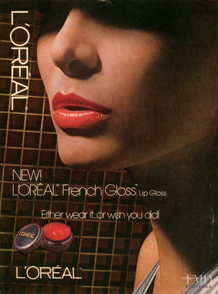 Catherine Roberts featured in  the L\'Oreal Paris advertisement for Spring/Summer 1978