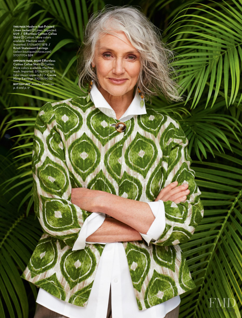 Cindy Joseph featured in  the Chico‘s catalogue for Spring/Summer 2016