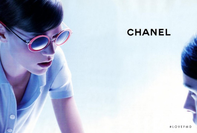 Freja Beha Erichsen featured in  the Chanel Eyewear advertisement for Spring/Summer 2010