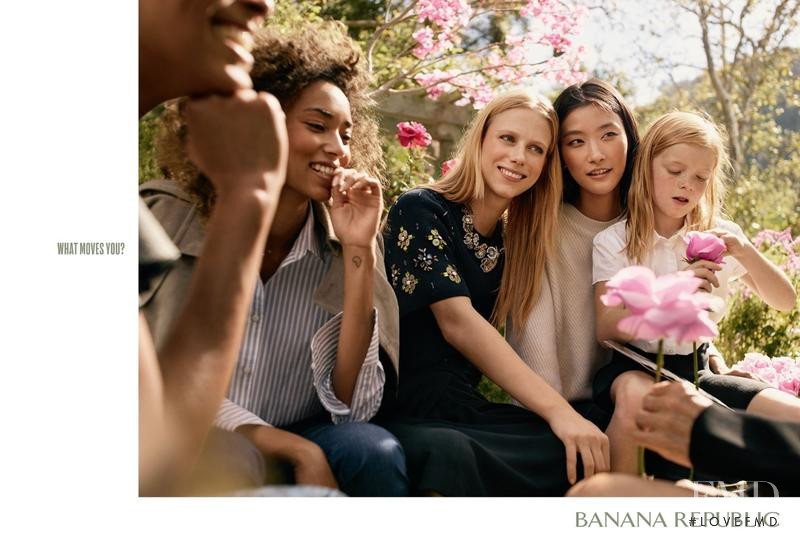 Anais Mali featured in  the Banana Republic advertisement for Spring/Summer 2017