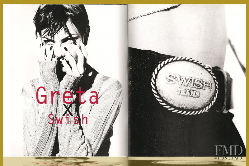 Gretha Cavazzoni featured in  the Swish Jeans fashion show for Spring/Summer 1995