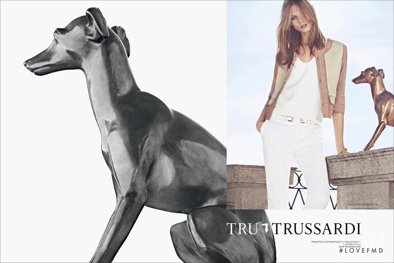 Anna Selezneva featured in  the Tru Trussardi advertisement for Spring/Summer 2013