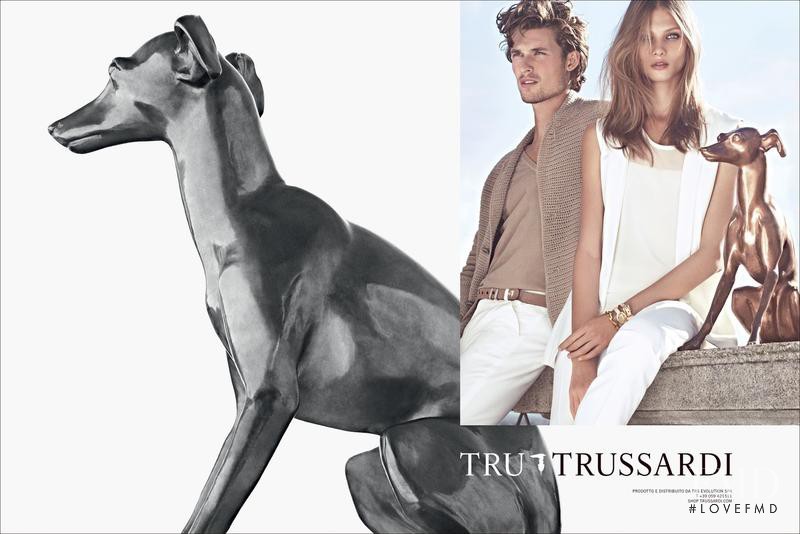 Anna Selezneva featured in  the Tru Trussardi advertisement for Spring/Summer 2013