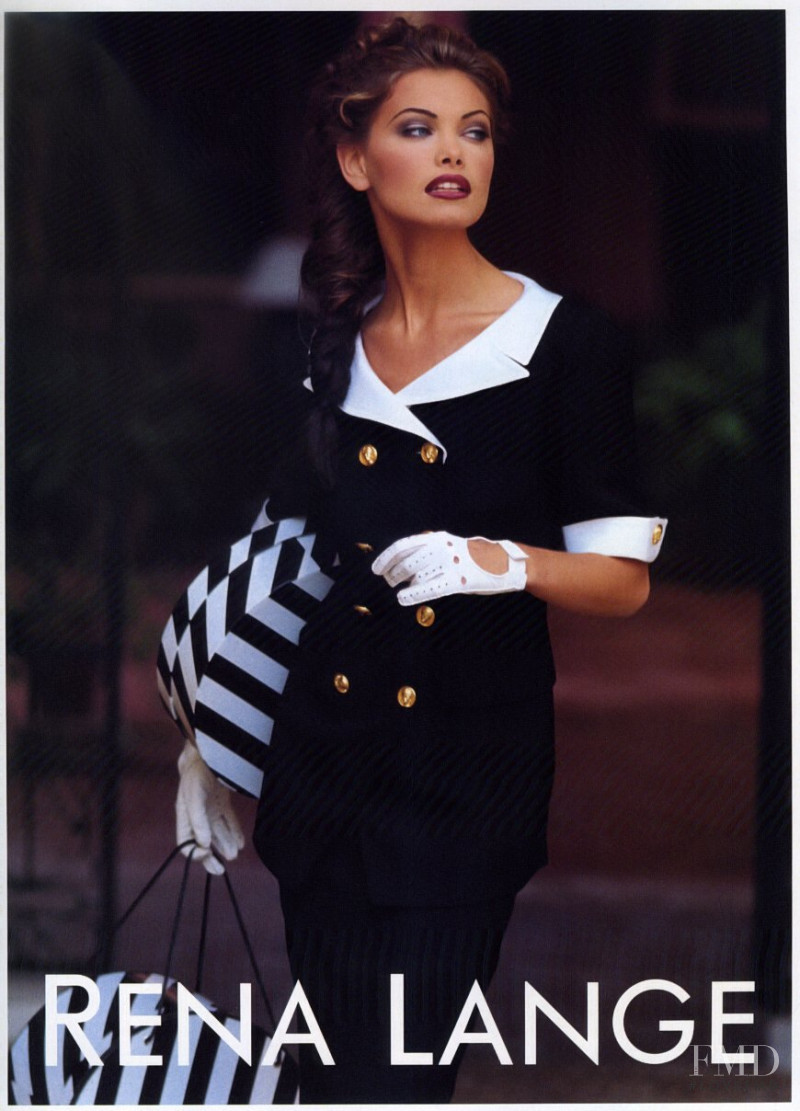 Gretha Cavazzoni featured in  the Rena Lange advertisement for Spring/Summer 1993