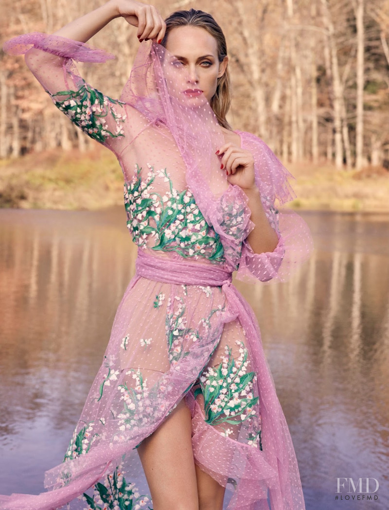 Amber Valletta featured in  the Blumarine advertisement for Spring/Summer 2018