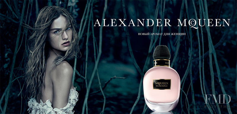 Maartje Verhoef featured in  the Alexander McQueen Fragrance Alexander McQueen Fragrance  advertisement for Winter 2017