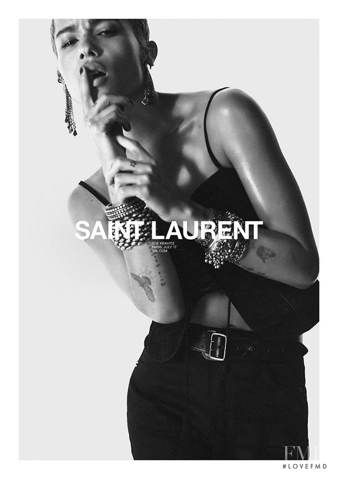 Saint Laurent advertisement for Spring/Summer 2018