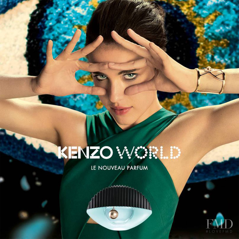 Margaret Qualley featured in  the Kenzo Parfums \'World\' Fragance advertisement for Autumn/Winter 2016