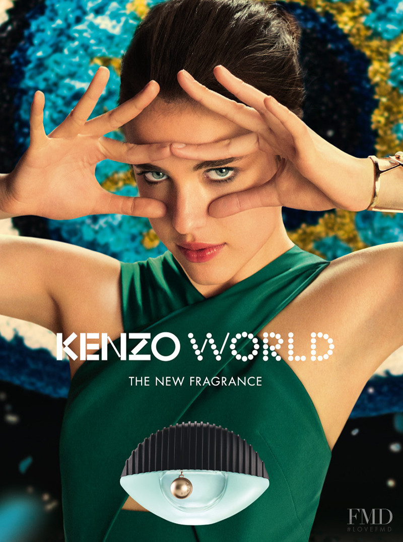 Margaret Qualley featured in  the Kenzo Parfums \'World\' Fragance advertisement for Autumn/Winter 2016