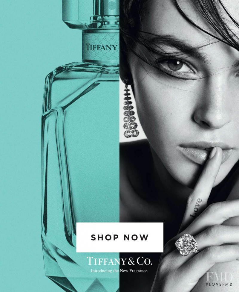 Vittoria Ceretti featured in  the Tiffany & Co. The Fragrance advertisement for Autumn/Winter 2017