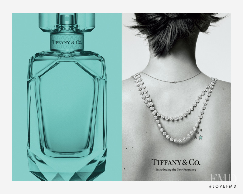 Georgina Grenville featured in  the Tiffany & Co. The Fragrance advertisement for Autumn/Winter 2017