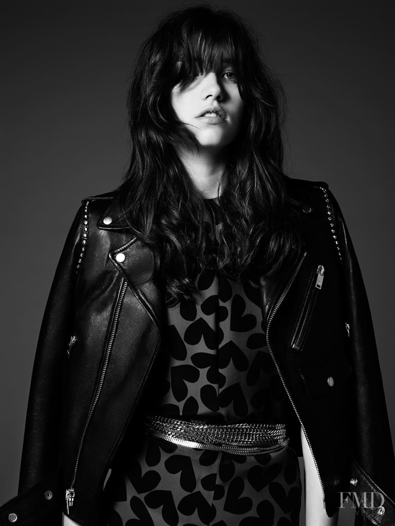 Grace Hartzel featured in  the Saint Laurent advertisement for Pre-Fall 2014