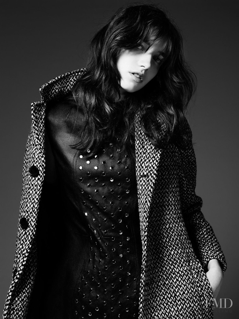 Grace Hartzel featured in  the Saint Laurent advertisement for Pre-Fall 2014